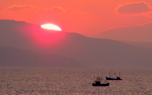 Sunset taken from Isle of Arran